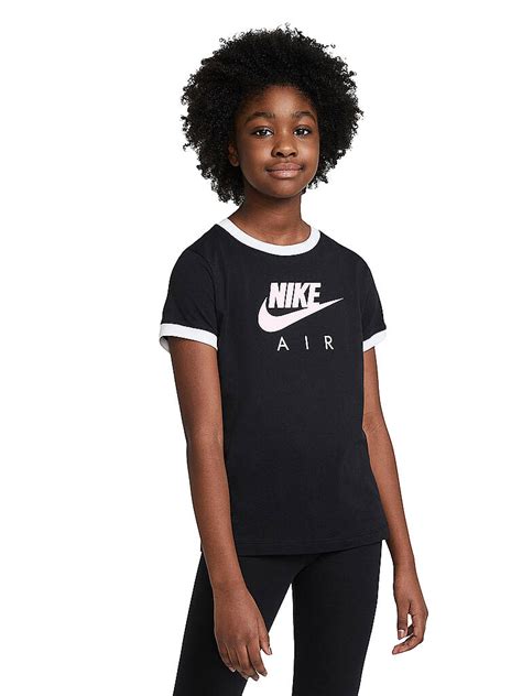 nike t shirt mädchen schwarz|Nike T.